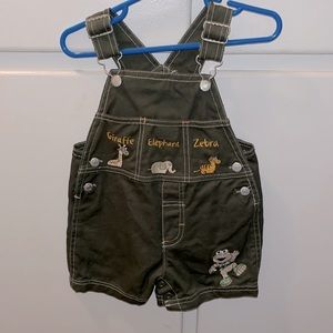 NWOT Elmo Overall Shorts